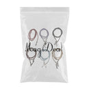 Set of 6pcs PU Leather Sports Eyeglass Reading Spectacles Sunglasses Glasses Holder Cord Chain Red Blue Black Purple Brown Coffee