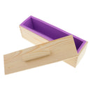 Multi-functional Rectangular Silicone Loaf Toast Bread Pastry Backing Cake Soap Handmade Mold Crafts Moulds 900ml Purple