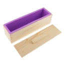 Multi-functional Rectangular Silicone Loaf Toast Bread Pastry Backing Cake Soap Handmade Mold Crafts Moulds 900ml Purple