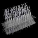 64 Clear Sticks Nail Art Display Stand Salon Tool UV Gel Acrylic Tips Rack
