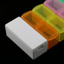 14 Compartments 7 Day Pill Organizer Box Weekly Case with Pill Splitter Cutter - Large Travel Medication Reminder Medicine Dispenser Twice a Day