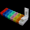 14 Compartments 7 Day Pill Organizer Box Weekly Case with Pill Splitter Cutter - Large Travel Medication Reminder Medicine Dispenser Twice a Day