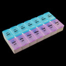 Portable 14 Slot 7 Day AM PM Weekly Pill Organizer Case Box Holder Dispenser for Supplements, Capsules, Tablets and Pills