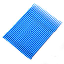 100pcs Eyelash Extension Micro Brushes Disposable Individual Mascara Applicators - Blue