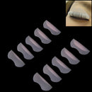 5 Pairs Eyelash Perming Curler Root Lifting Silicone Lash Pads Eye Shield Guards Set Multi Size - Pink