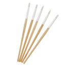 5 Pieces Professional Wood Silicone Head Carving Pen Pencil Tool Set Gel Nail Art Brushes
