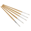 5 Pieces Professional Wood Silicone Head Carving Pen Pencil Tool Set Gel Nail Art Brushes
