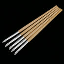 5 Pieces Professional Wood Silicone Head Carving Pen Pencil Tool Set Gel Nail Art Brushes