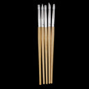 5 Pieces Professional Wood Silicone Head Carving Pen Pencil Tool Set Gel Nail Art Brushes