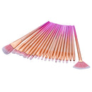 20 Pieces Professional Face Lip Eye Makeup Brushes Set Eyeshadow Eyeliner Eyebrow Concealer Highlight Powder Beauty Comestic Tool