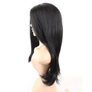 Natural Black Synthetic Long Hair Wigs 11 Inches for Lady