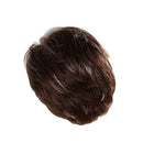 Fashion 12'' Women Bob Natural Straight Slightly Wavy Short 100 % Human Hair Wigs with Cap - Medium Brown - Heat Resistant Curling Irons Styling