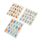 Nail Art Stickers Nail Decals Water Transfer Colorful Feather Series Fingernail Wrap Accessories - 1 Pack 6 design