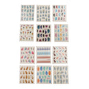 Nail Art Stickers Nail Decals Water Transfer Colorful Feather Series Fingernail Wrap Accessories - 1 Pack 6 design