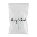3Pcs 2 Way Silicone Dual Head Nail Art Brushes Acrylic Polish Dotting Pen Craft Carving Painting Drawing Manicure Tools