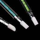 3Pcs 2 Way Silicone Dual Head Nail Art Brushes Acrylic Polish Dotting Pen Craft Carving Painting Drawing Manicure Tools