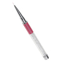 Professional Nail Brush Pen Drawing Painting Line Stripe Liner for UV Gel Polish Nail Art Pen Manicure Tool Crystal Handle 7mm