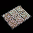 24 Pieces Vinyl Hollow Grid Manicure Stickers Guide Stamping Stencil Template Nail Art Tools