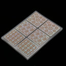 24 Pieces Vinyl Hollow Grid Manicure Stickers Guide Stamping Stencil Template Nail Art Tools