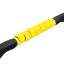 Portable Roller Massage Stick Trigger Point Pain Stress Reliever Travel Accessory Yellow