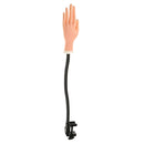 Flexible Nail Art Acrylic Gel Tip Training Hand Adjustable Manicure Practice Fingers Model with Desk Clamp Holder