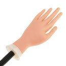 Flexible Nail Art Acrylic Gel Tip Training Hand Adjustable Manicure Practice Fingers Model with Desk Clamp Holder