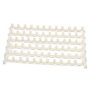 72 SLOTS / 6 TIERS Professional Clear Manicure Nail Art Display Stand Plastic Rack Holder Shelf with 72 Pieces Nail Tip Rings
