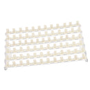 72 SLOTS / 6 TIERS Professional Clear Manicure Nail Art Display Stand Plastic Rack Holder Shelf with 72 Pieces Nail Tip Rings