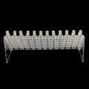 72 SLOTS / 6 TIERS Professional Clear Manicure Nail Art Display Stand Plastic Rack Holder Shelf with 72 Pieces Nail Tip Rings