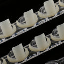 72 SLOTS / 6 TIERS Professional Clear Manicure Nail Art Display Stand Plastic Rack Holder Shelf with 72 Pieces Nail Tip Rings