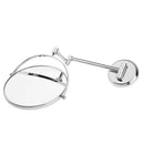 8 inches Double-sided Wall Mounted Makeup Shaving Bathroom Mirror Folding Swivel Extendable (5x Magnification)