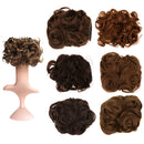 Fashionable Women Ladies Girls Curly Synthetic Hair Bun Cover Hairpiece Clip In Scrunchie Hair Extension