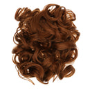 Fashionable Women Ladies Girls Curly Synthetic Hair Bun Cover Hairpiece Clip In Scrunchie Hair Extension