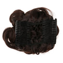 Fashionable Women Ladies Girls Curly Synthetic Hair Bun Cover Hairpiece Clip In Scrunchie Hair Extension