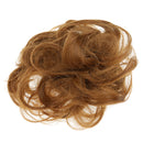 Women Girls Party Charms Artificial Hairs Wavy Curly Drawstring Synthetic Hair Bun Hairpiece Hair Extension Golden