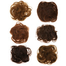 Women Girls Party Charms Artificial Hairs Wavy Curly Drawstring Synthetic Hair Bun Hairpiece Hair Extension Golden