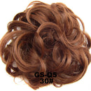 Women Girls Artificial Hairs Wavy Curly Drawstring Synthetic Hair Bun Cover Hairpiece Hair Extension