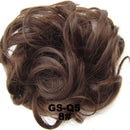 Women Girls Artificial Hairs Wavy Curly Drawstring Synthetic Hair Bun Cover Hairpiece Hair Extension