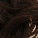 Women Girls Party Charms Artificial Hairs Wavy Curly Drawstring Synthetic Hair Bun Updo Chignon Hairpiece Hair Extension Brown