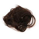 Women Girls Party Charms Artificial Hairs Wavy Curly Drawstring Synthetic Hair Bun Updo Chignon Hairpiece Hair Extension Brown