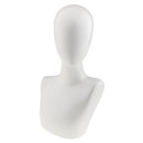 White ABS Plastic Mannequin Head Bust Jewelry Wig Cap Necklace Pendant Display Stand Holder