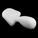 White ABS Plastic Mannequin Head Bust Jewelry Wig Cap Necklace Pendant Display Stand Holder