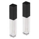 2 Pieces Protable Clear Empty Lipstick Lip Oil Lip Gloss Tubes Lip Balm Bottles 8ML