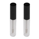 4ml Acrylic Protable Empty Clear Lip Gloss Tube DIY Makeup Lip Balm Tubes Bottle Container Pack of 2 Clear