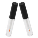 2pcs 4ml Refillable Empty Clear Acrylic Eyeliner Vials Tube Eyelash Growth Oil /Mascara/ Eye Gloss Liquid Bottle Container With Brush - Makeup Eyelash Glue Tube
