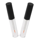 2pcs 4ml Refillable Empty Clear Acrylic Eyeliner Vials Tube Eyelash Growth Oil /Mascara/ Eye Gloss Liquid Bottle Container With Brush - Makeup Eyelash Glue Tube