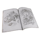 Flash Tattoo Reference Manuscripts Book Chinese Buddha Skull Lion Elephant Phoenix Cat Fish Flower