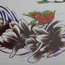 New Fashion Women Lady Body Art Tattoo Sketch Reference Book Flowers Style