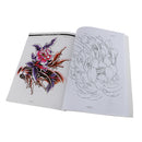 New Fashion Women Lady Body Art Tattoo Sketch Reference Book Flowers Style