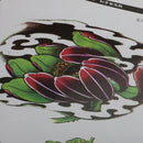 New Fashion Women Lady Body Art Tattoo Sketch Reference Book Flowers Style
